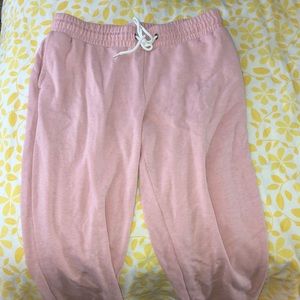 Old Navy pink cuffed sweat pants
